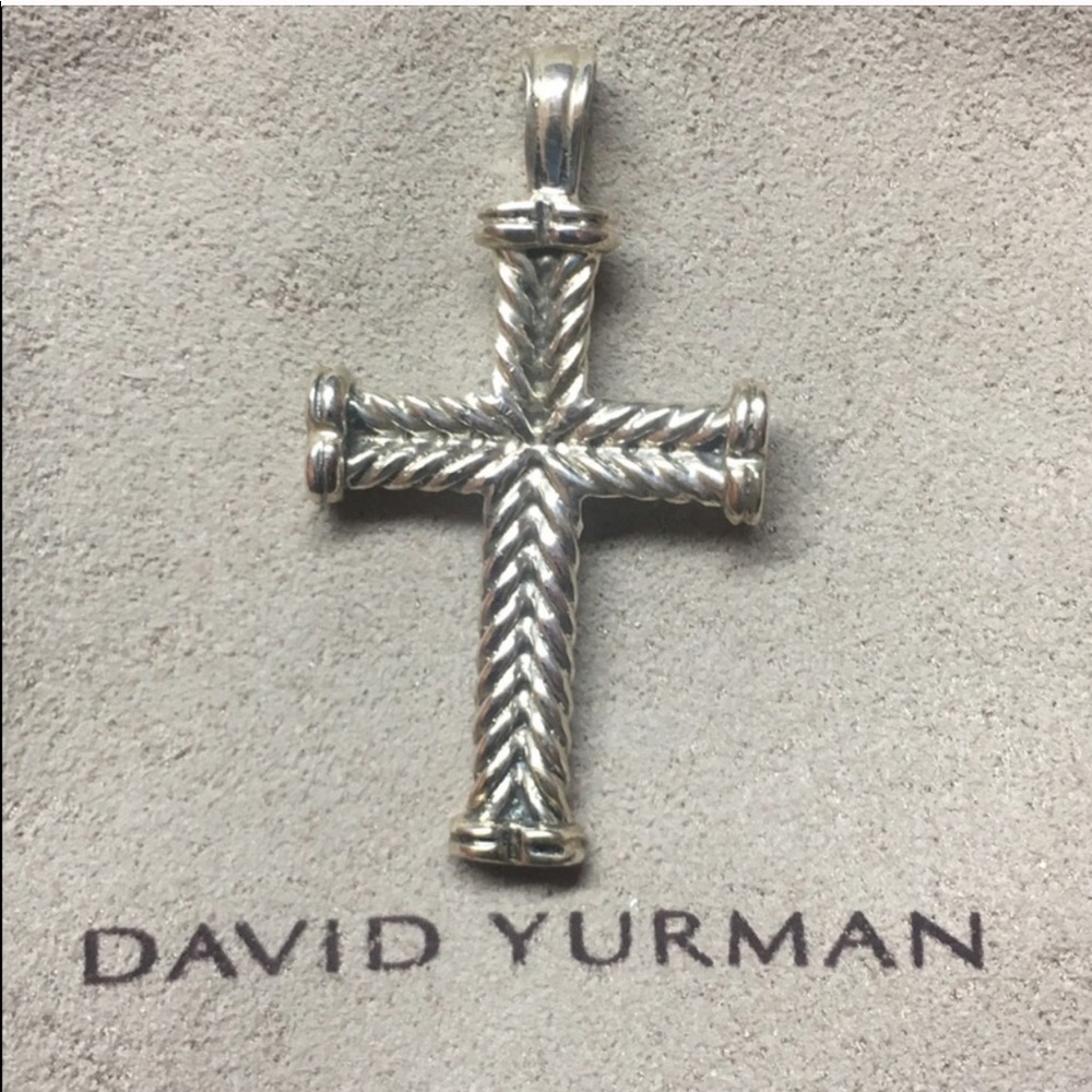 David Yurman cross! Necklace is not included